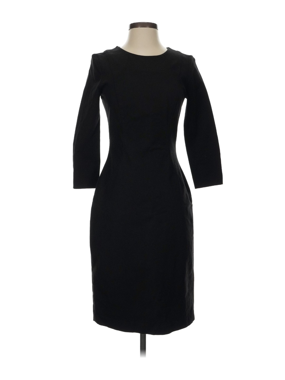 Banana Republic Black Long Sleeve Sheath Dress